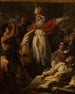 Świętego Ambrożego ratującego arianina przed gniewem ludu - Pierre-Augustin Vafflard — widok dzieła