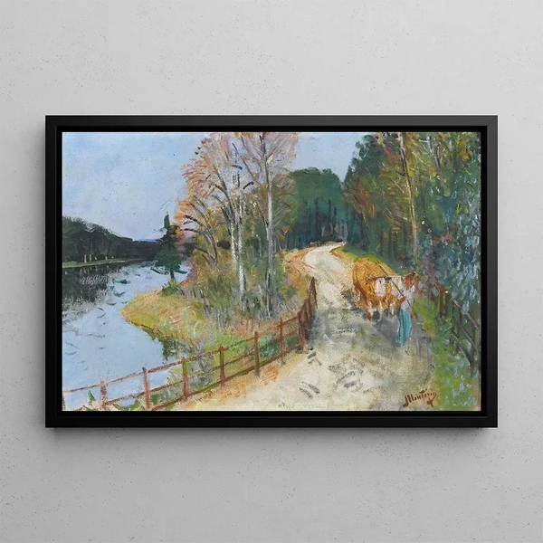 PierreEugne Montzin - Attelage de Boeufs sur les Bords du Loing.webp
