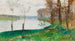 Brzegi Sekwany, Veneux-les-Sablons - Pierre-Eugène Montzin — widok dzieła