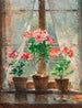 Geraniumy - Pierre-Eugène Montzin — widok dzieła