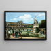 Ruiny Pałacu Tuileries po pożarze w 1871 roku - Pierre-François Marang — oprawiony obraz na ścianie