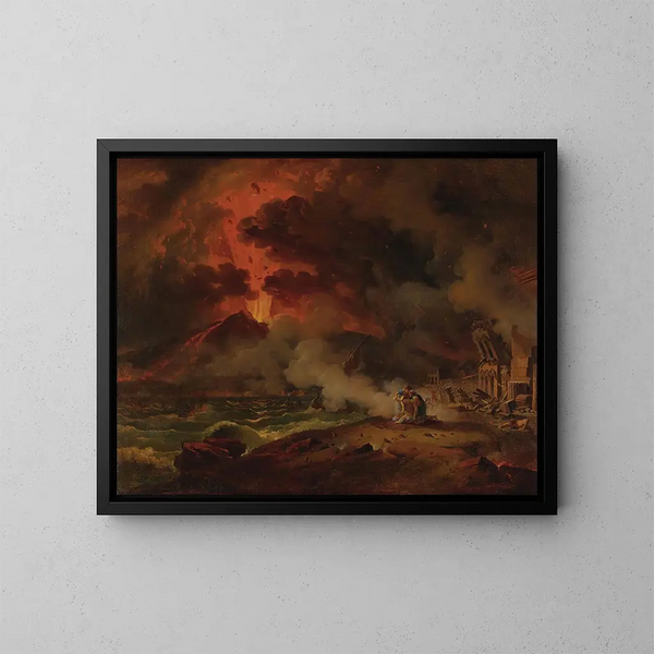 La Destruction de Pompéi - Pierre-Henri de Valenciennes — oprawiony obraz na ścianie