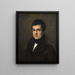 Portret Edouarda Bertina - Pierre-Louis De Laval — oprawiony obraz na ścianie