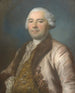portret mężczyzny w starej różowej marynarce wyłożonej futrem - Pierre Bernard — widok dzieła