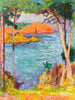 Brzeg morski, sosny i czerwone skały - Pierre Bonnard — widok dzieła