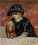 Kobieta z basetem lub Portret Marthe Bonnard z basetem - Pierre Bonnard — widok dzieła