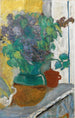 lilaków w fioletowym odcieniu w wazonie z żółtej i zielonej gliny - Pierre Bonnard — widok dzieła