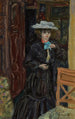 Marthe w białym kapeluszu - Pierre Bonnard — widok dzieła