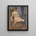 Model w fotelu - Pierre Bonnard — oprawiony obraz na ścianie