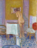 Nagiej z czerwonym tkaniną Nagiej w jej toalecie - Pierre Bonnard — widok dzieła