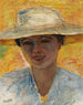Portret kobiety w dużym kapeluszu - Pierre Bonnard — widok dzieła
