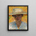 Portret kobiety w dużym kapeluszu - Pierre Bonnard — oprawiony obraz na ścianie