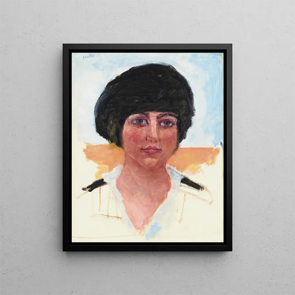 Pierre Bonnard - Tte de femme toque noire Mme Lucienne Dupuy de Frenelle tude.webp