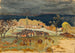 Wioska z burzowym niebem - Pierre Bonnard — widok dzieła