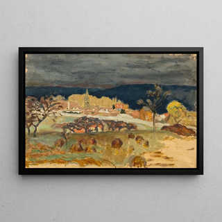 Pierre Bonnard - Village ciel dorage.webp