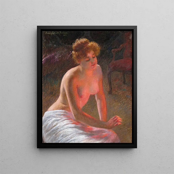 Pierre CarrierBelleuse - Contemplation by firelight.webp