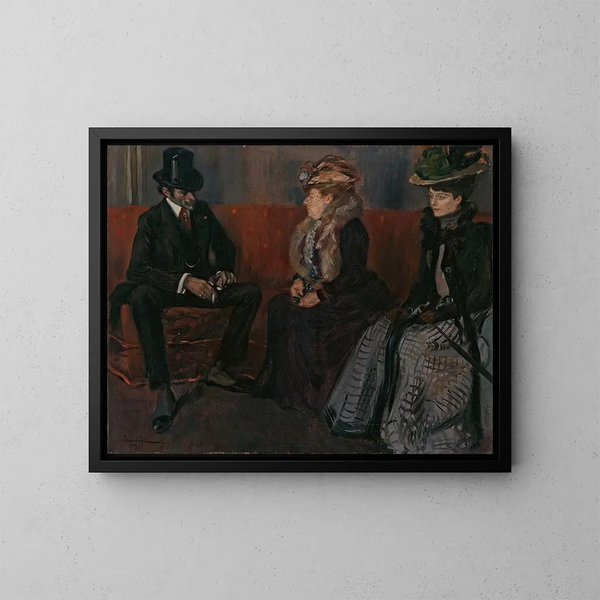 La présentation - Pierre Georges Jeanniot — oprawiony obraz na ścianie