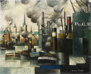 Pierre Hod - Dans le port de Rouen.webp