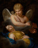 Cupidon usuwający zaklęcie snu z Psyché - Pierre Joseph Célestin François — widok dzieła