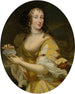 Portret damy w kostiumie alegorycznym trzymającej talerz pereł - Pierre Mignard — widok dzieła
