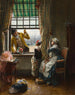 Le flirt - Pierre Outin — widok dzieła