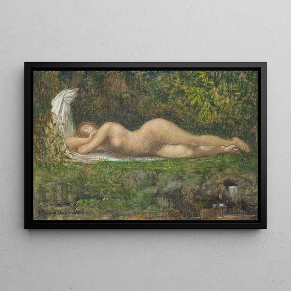 La Source - Pierre Puvis de Chavannes — oprawiony obraz na ścianie