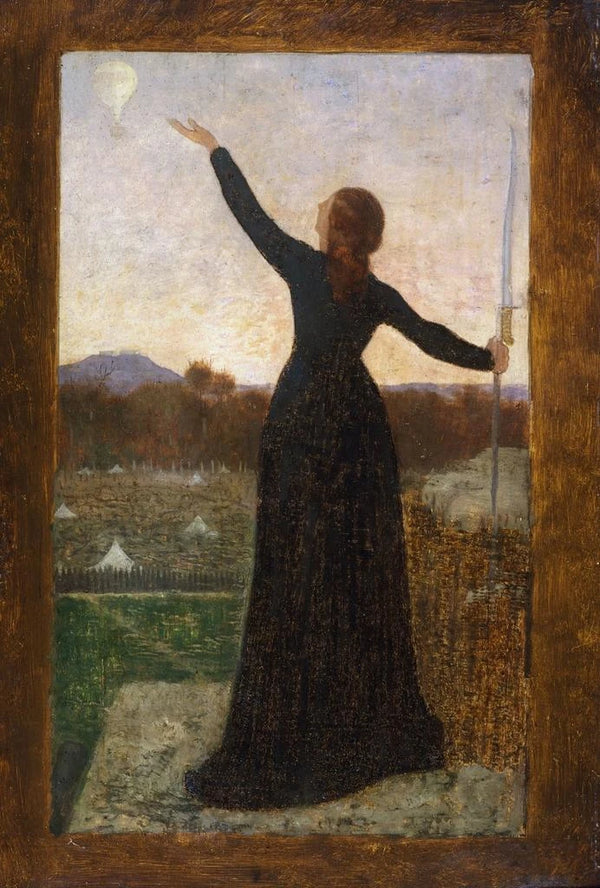 Le Ballon - Pierre Puvis de Chavannes — oprawiony obraz na ścianie