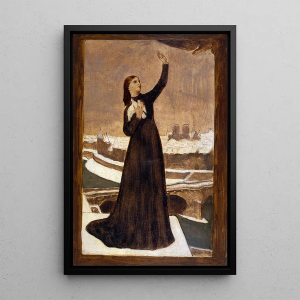Le Pigeon voyageur - Pierre Puvis de Chavannes — oprawiony obraz na ścianie