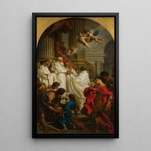 La Messe de Saint Basile - Pierre Subleyras — oprawiony obraz na ścianie
