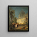 Nocne święto na Tuileries 10 czerwca 1867 roku z okazji wizyty zagranicznych władców na wystawie światowej - Pierre Tétar van Elven — oprawiony obraz na ścianie