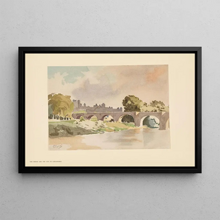 Pierre Vignal - The old bridge at Carcassonne and the walls of the City.webp