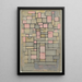 Kompozycja 8 - Piet Mondrian — oprawiony obraz na ścianie