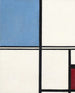 Kompozycja z niebieskim i czerwonym - Piet Mondrian — widok dzieła
