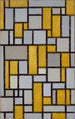 Kompozycja z siatką 1 - Piet Mondrian — widok dzieła