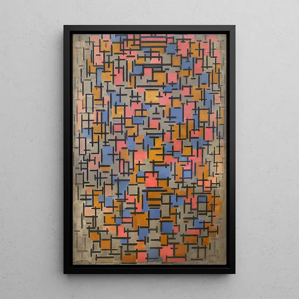 Kompozycja - Piet Mondrian — oprawiony obraz na ścianie