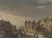 Scena zimowa w Gand - Pieter Frans De Noter — widok dzieła
