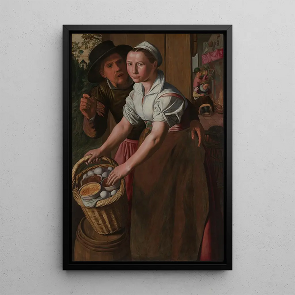 La fille aux œufs - Pieter Aertsen — oprawiony obraz na ścianie