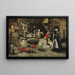 La Visite à la ferme - Pieter Brueghel le Jeune — oprawiony obraz na ścianie