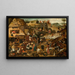 Przysłów - Pieter Brueghel Młodszy — oprawiony obraz na ścianie