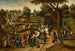 Powrót na jarmark (Konflikt przypadków) - Pieter Brueghel Młodszy — widok dzieła
