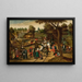 Powrót na jarmark (Konflikt przypadków) - Pieter Brueghel Młodszy — oprawiony obraz na ścianie