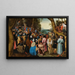 Święty Jan Chrzciciel głoszący kazania na pustyni - Pieter Brueghel młodszy — oprawiony obraz na ścianie