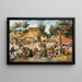 Le Mariage paysan - Pieter Brueghel le Jeune — oprawiony obraz na ścianie