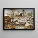 Spis ludności w Betlejem - Pieter Brueghel młodszy — oprawiony obraz na ścianie