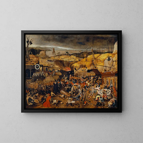 Le Triomphe de la Mort - Pieter Brueghel młodszy — oprawiony obraz na ścianie