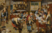 Le Bureau des Avocats du Village - Pieter Brueghel le Jeune — widok dzieła