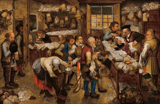 Pieter Brueghel The Younger - The taxcollectors office.webp