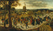 La procession de mariage - Pieter Brueghel le Jeune — widok dzieła