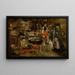 Wizyta u chłopów - Pieter Brueghel Młodszy — oprawiony obraz na ścianie