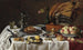 Martwa natura z tartą z pawiem - Pieter Claesz — widok dzieła